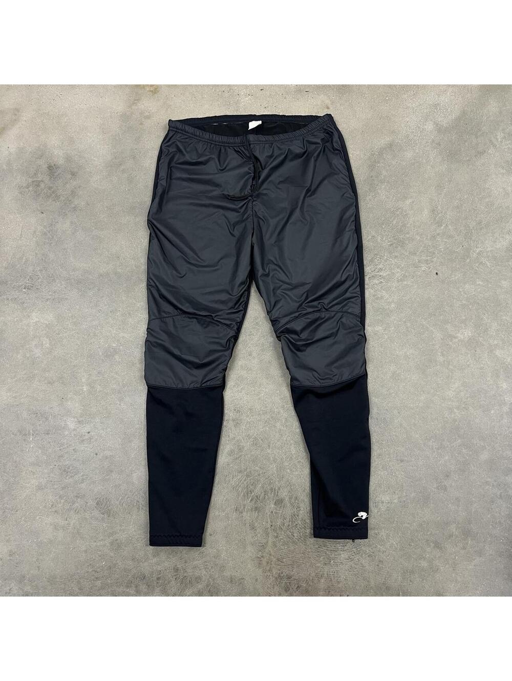 90s Bellwether black nylon, polyester & lycra track biking pants